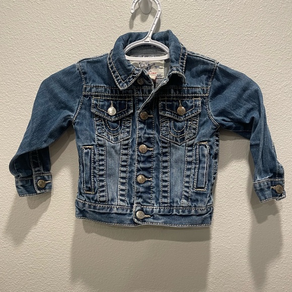 True Religion T2 Jean Jacket Snap Button closure, Pockets - Picture 1 of 12